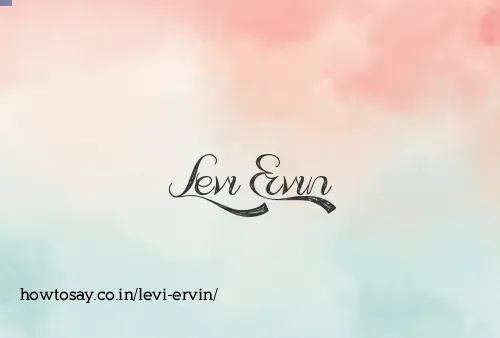 Levi Ervin