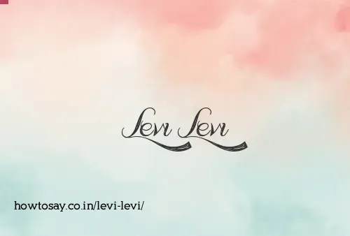 Levi Levi