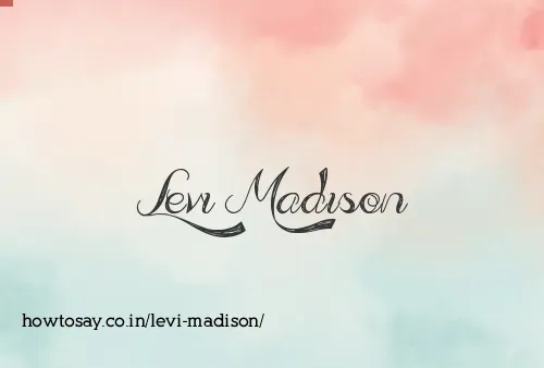 Levi Madison