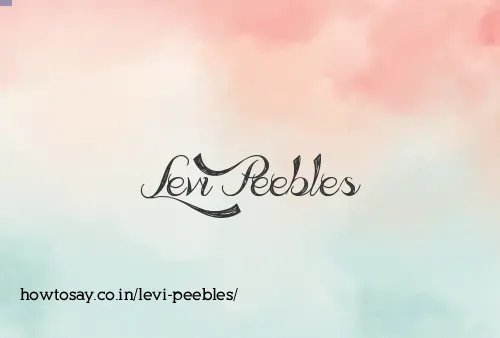 Levi Peebles