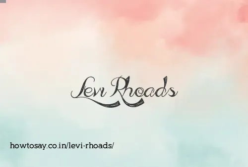 Levi Rhoads