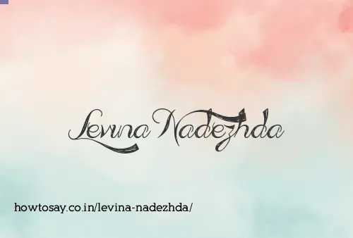 Levina Nadezhda