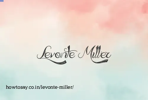 Levonte Miller