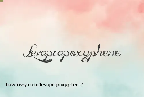Levopropoxyphene