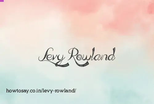 Levy Rowland