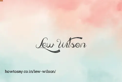 Lew Wilson