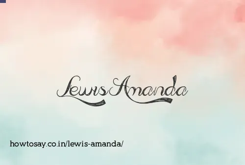Lewis Amanda