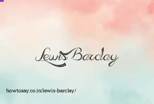 Lewis Barclay