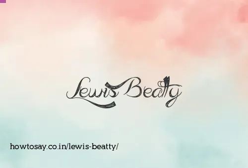 Lewis Beatty