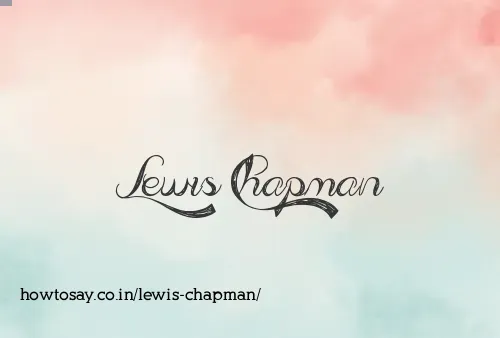 Lewis Chapman