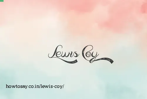 Lewis Coy