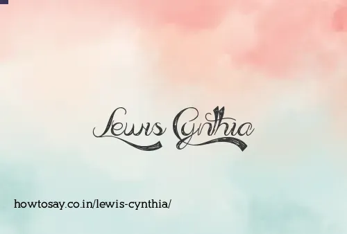 Lewis Cynthia