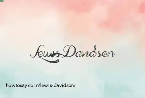 Lewis Davidson