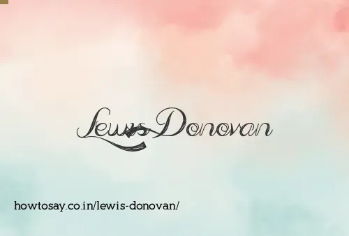 Lewis Donovan