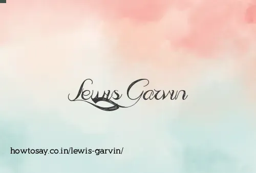 Lewis Garvin