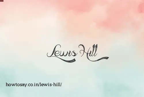 Lewis Hill