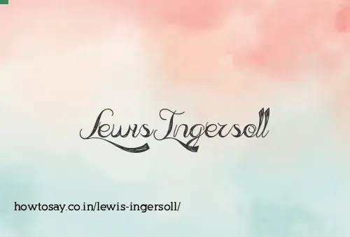 Lewis Ingersoll