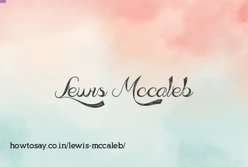 Lewis Mccaleb
