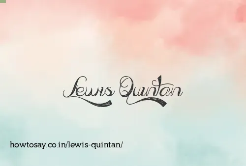 Lewis Quintan