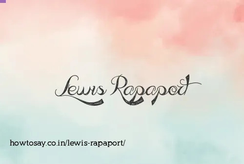 Lewis Rapaport