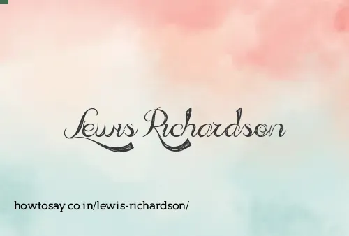 Lewis Richardson