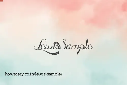Lewis Sample