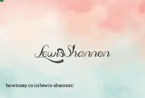 Lewis Shannon