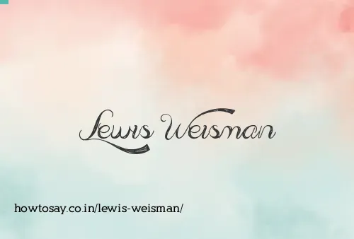 Lewis Weisman