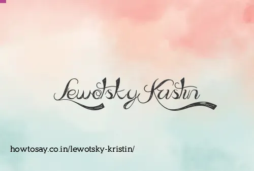 Lewotsky Kristin