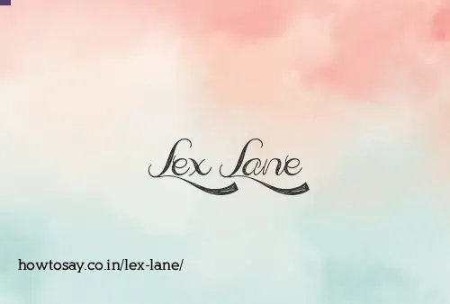 Lex Lane