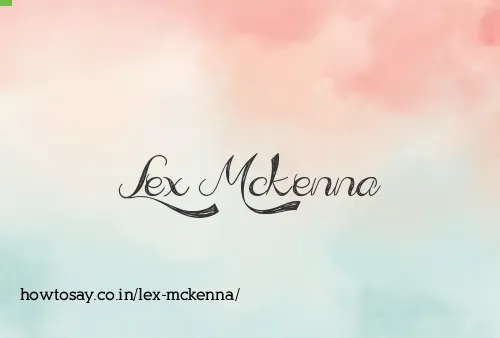 Lex Mckenna