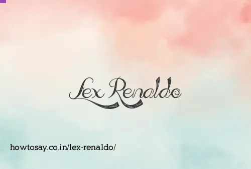 Lex Renaldo