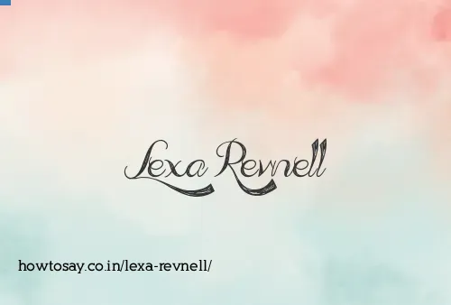 Lexa Revnell