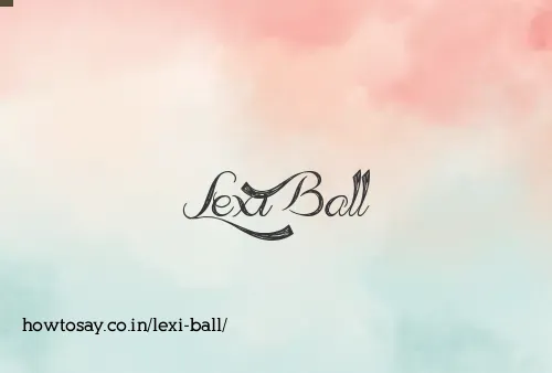 Lexi Ball