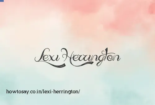 Lexi Herrington