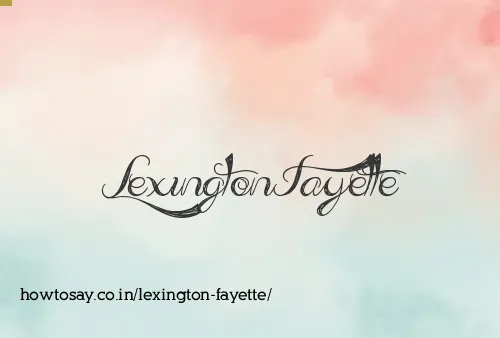 Lexington Fayette