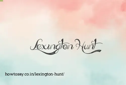Lexington Hunt