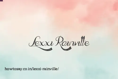 Lexxi Rainville