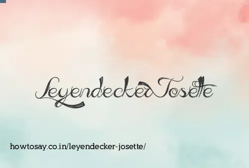 Leyendecker Josette