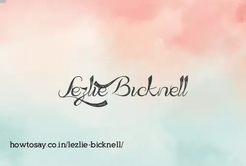 Lezlie Bicknell