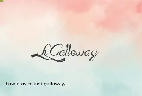 Li Galloway