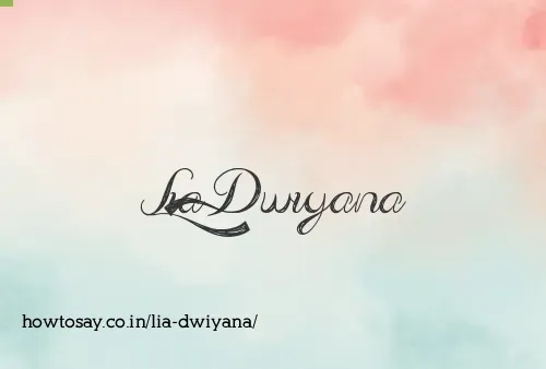 Lia Dwiyana