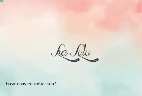 Lia Lulu