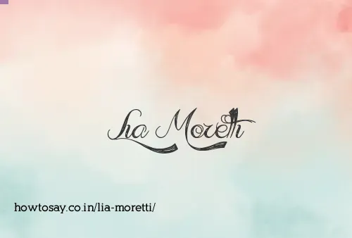 Lia Moretti
