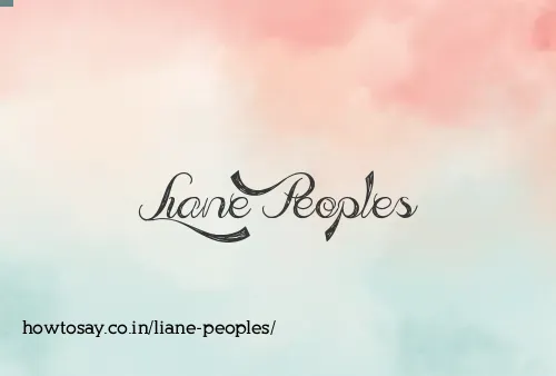 Liane Peoples