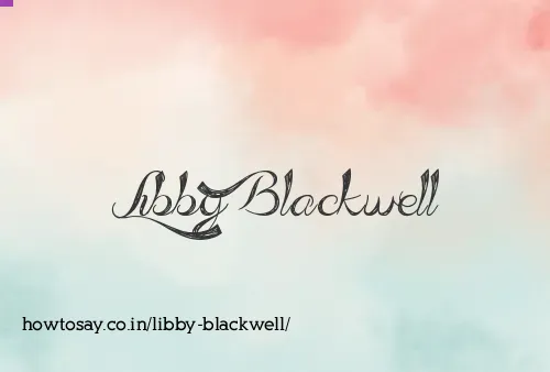 Libby Blackwell