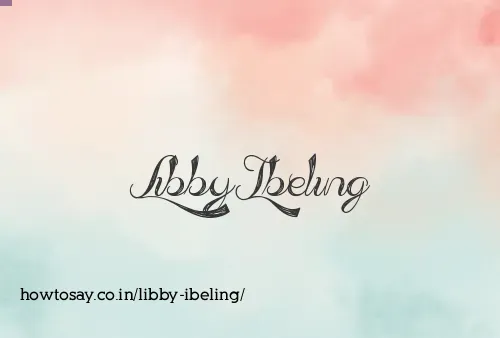 Libby Ibeling