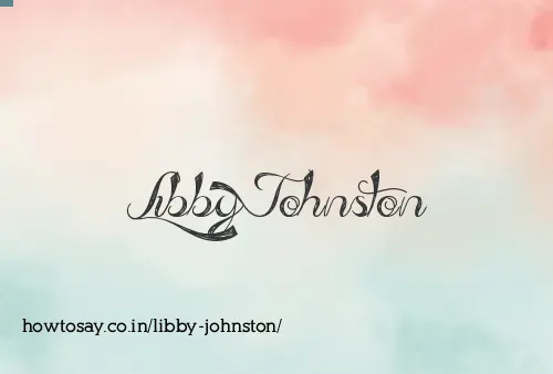 Libby Johnston