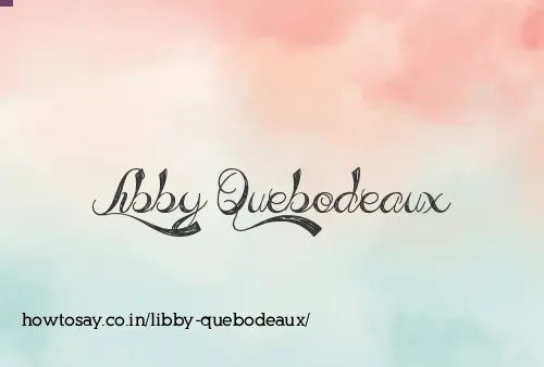 Libby Quebodeaux