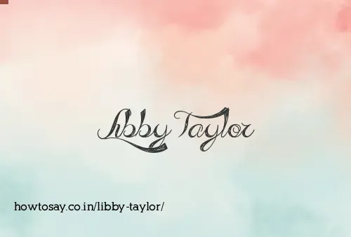 Libby Taylor